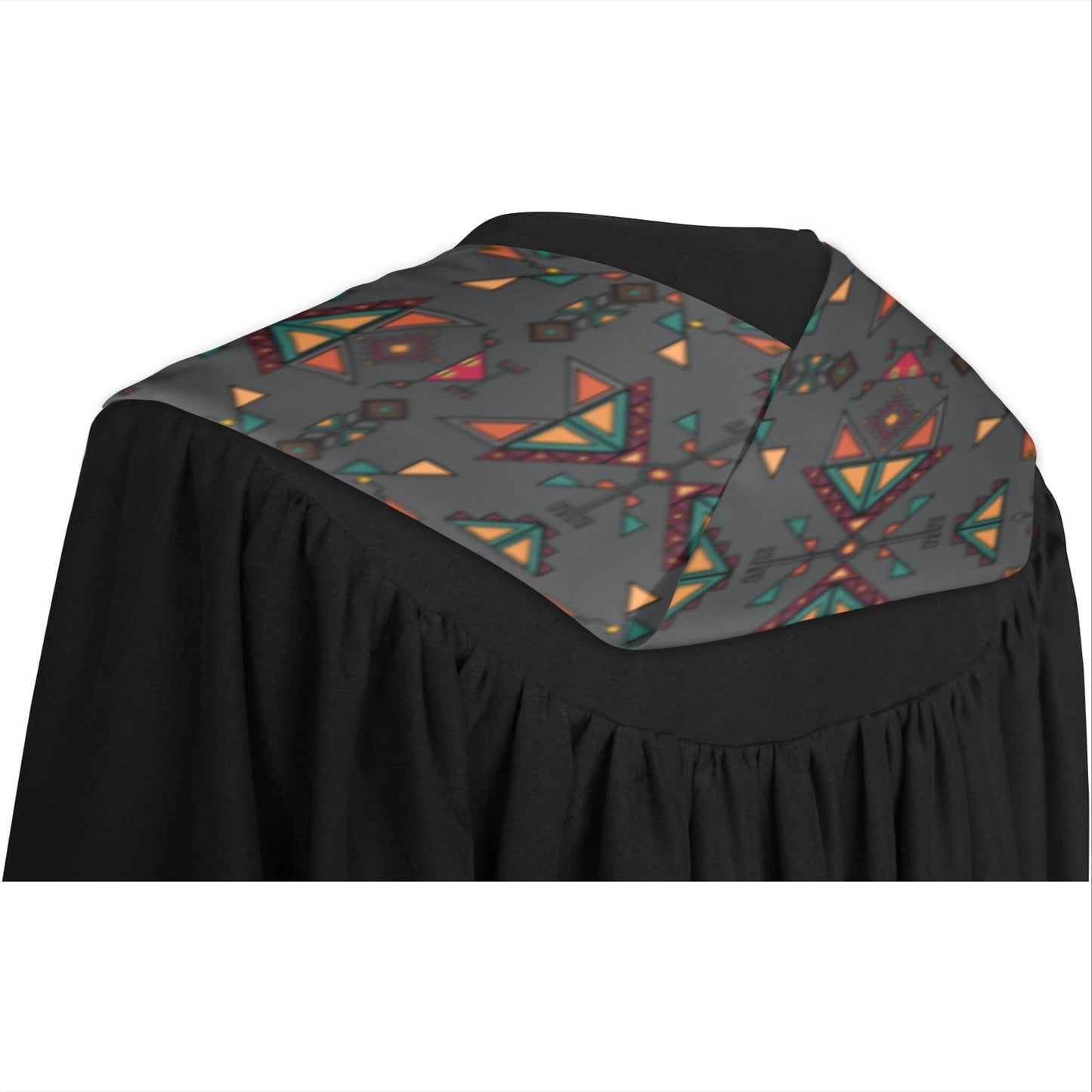 Arrow Dawn Gray Graduation Stole