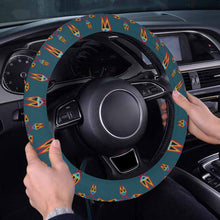 Load image into Gallery viewer, Four Directions Lodges Ocean Steering Wheel Cover with Elastic Edge
