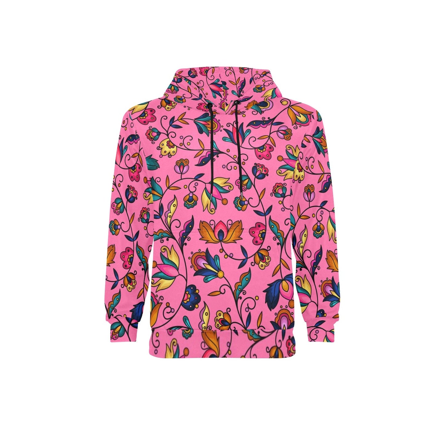 Copper Prairie Petals Fleece Hoodie