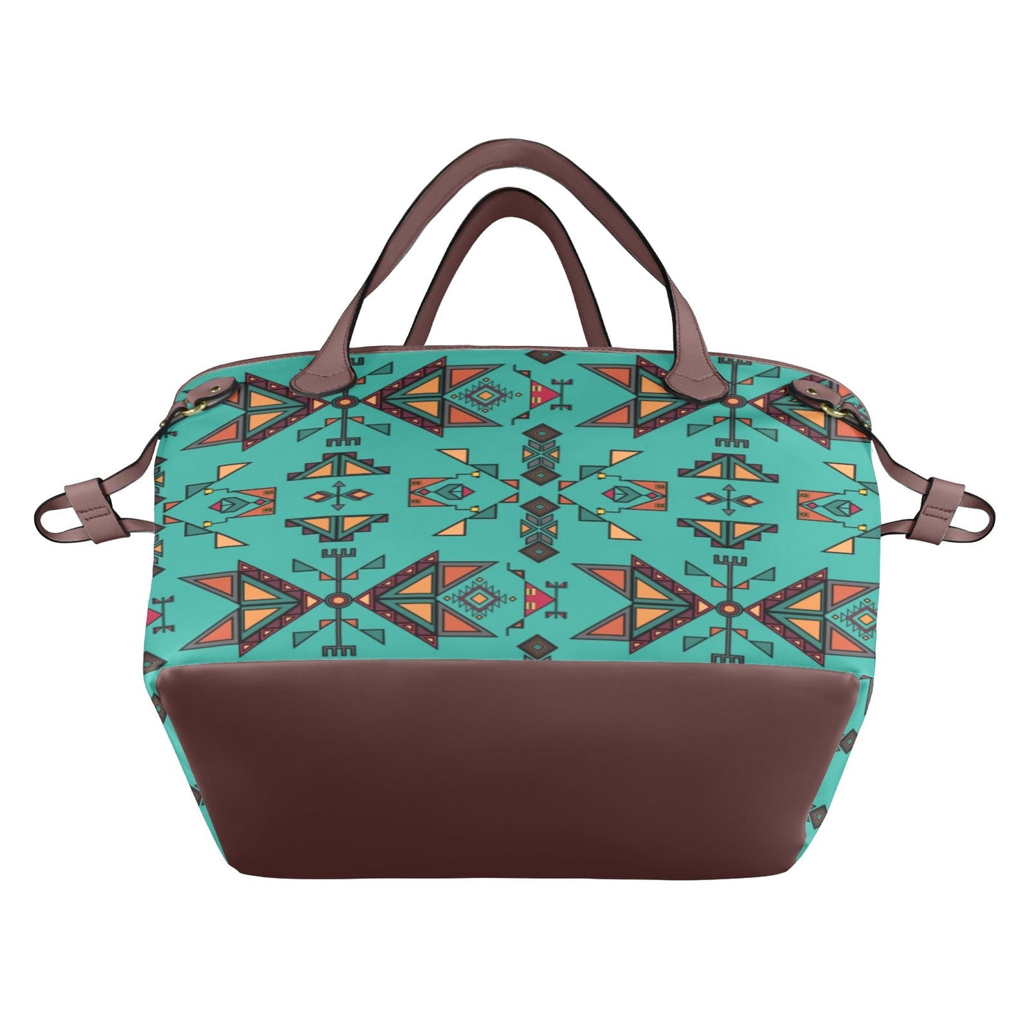 Arrow Dawn Turquoise Clover Canvas Tote Bag