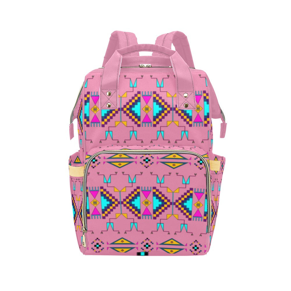 Rite of Passage Pink Multi-Function Diaper Backpack