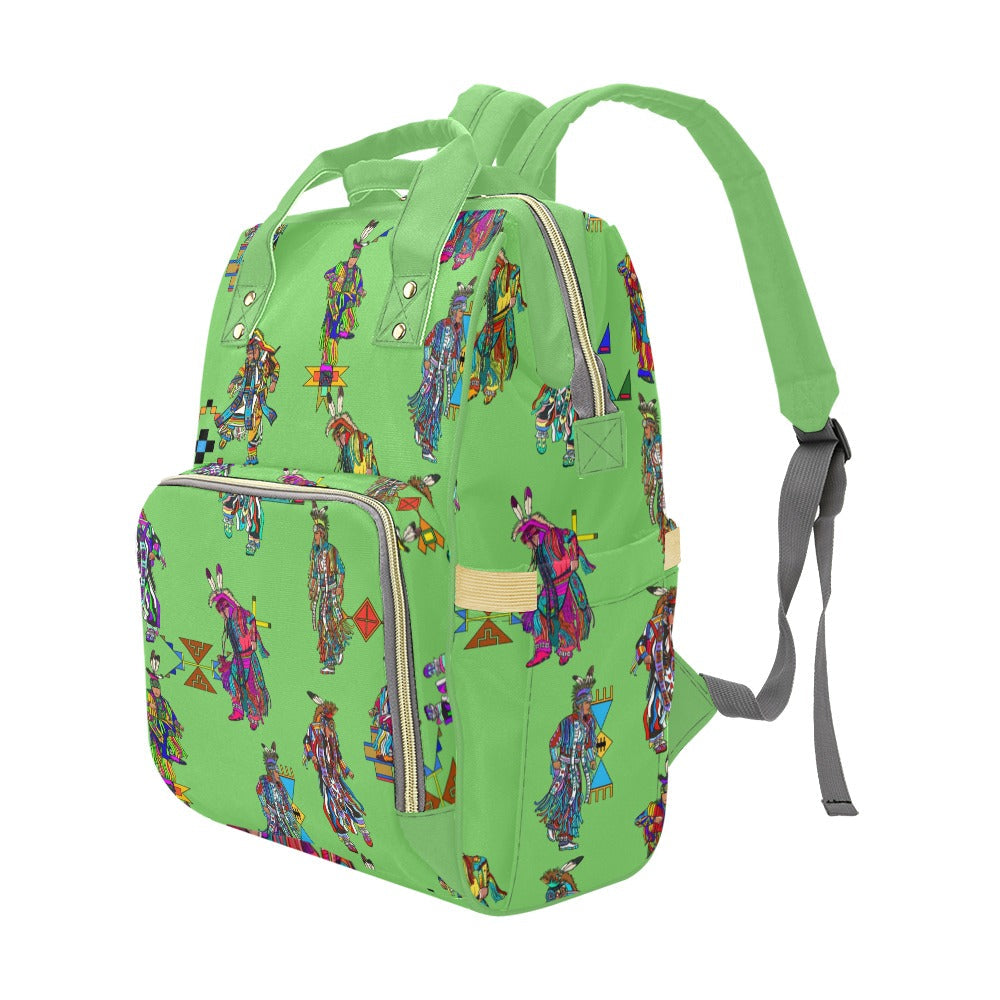 Men's Grass Dancers Grass Multi-Function Diaper Backpack