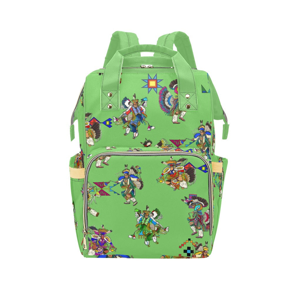 Men's Fancy Dancers Grass Multi-Function Diaper Backpack