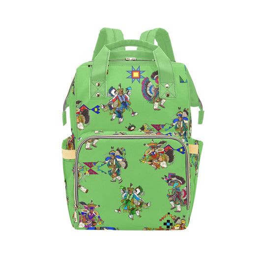 Men's Fancy Dancers Grass Multi-Function Diaper Backpack