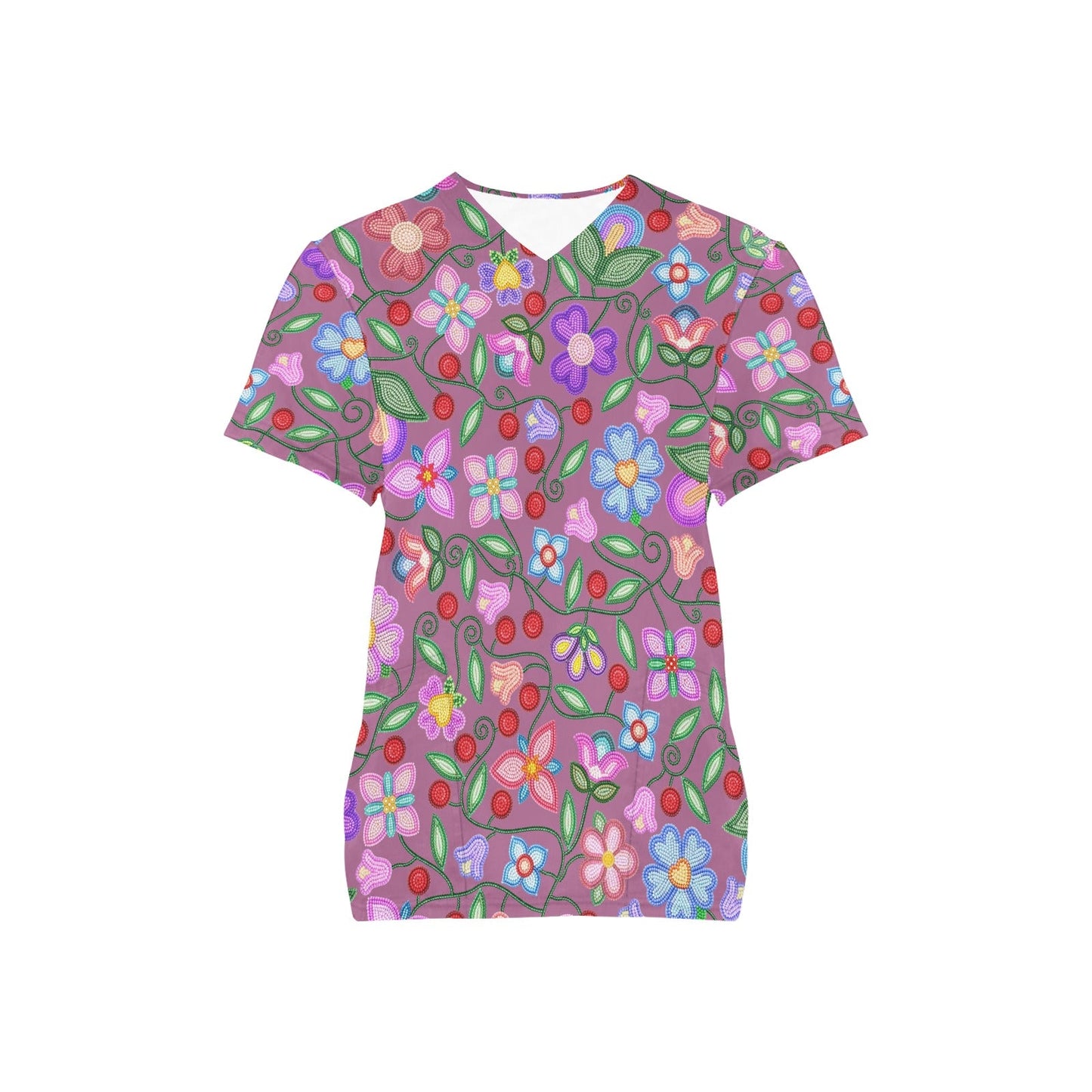 Petal Harmony Scrub Top