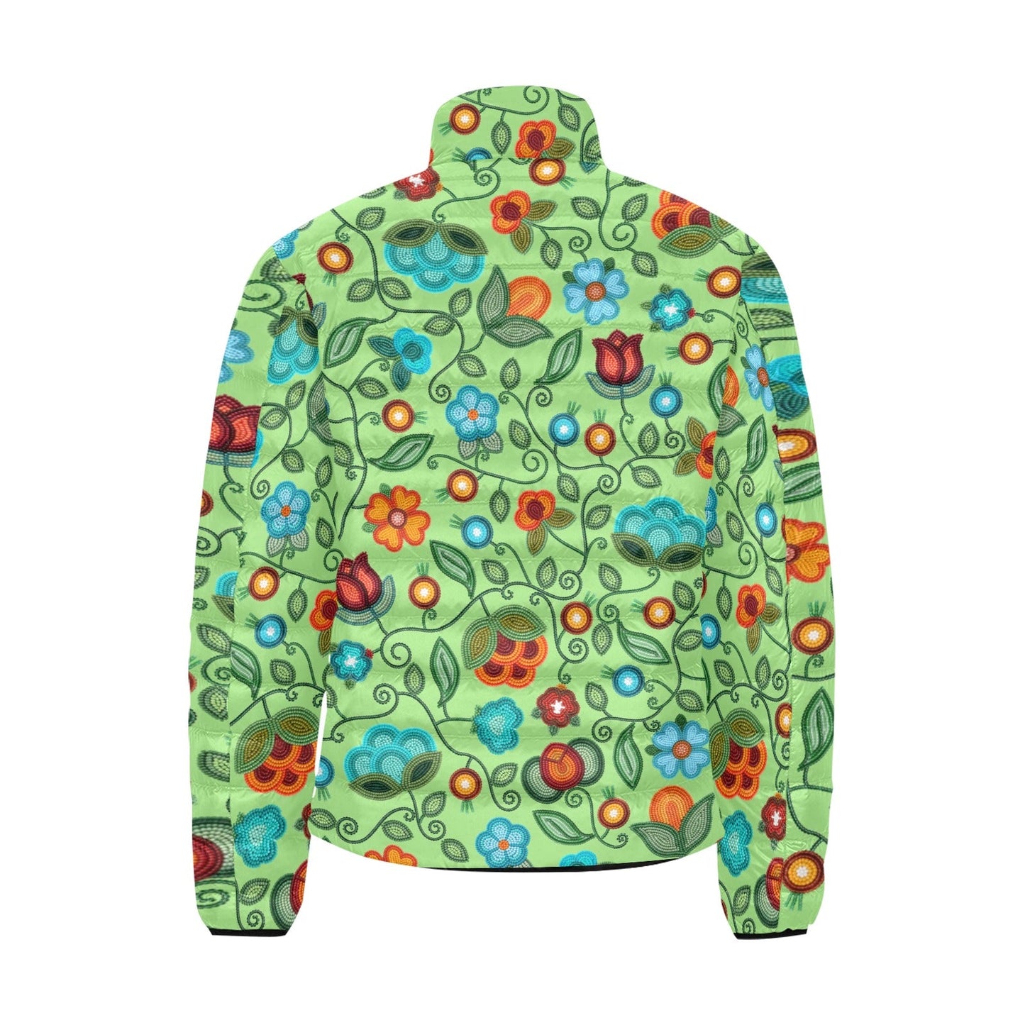 Prairie Fire Petals Sage Padded Jacket