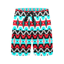 Load image into Gallery viewer, Two Spirit Dance Men&#39;s Mid-Length Beach Shorts
