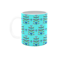 Load image into Gallery viewer, Dakota Damask Turquoise Mug
