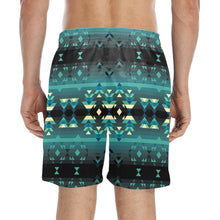 Load image into Gallery viewer, Inspire Green Men&#39;s Mid-Length Beach Shorts
