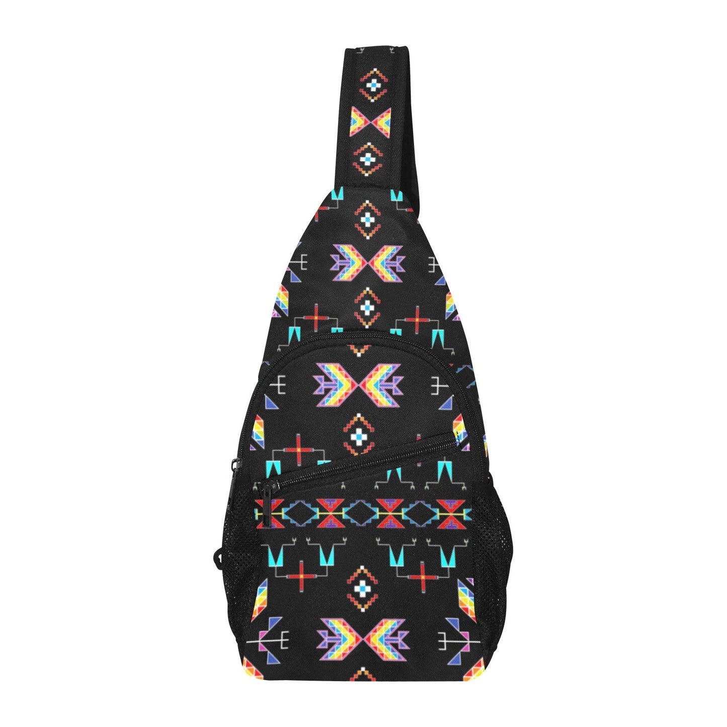 Rainy Chief Rainbow Black Chest Bag