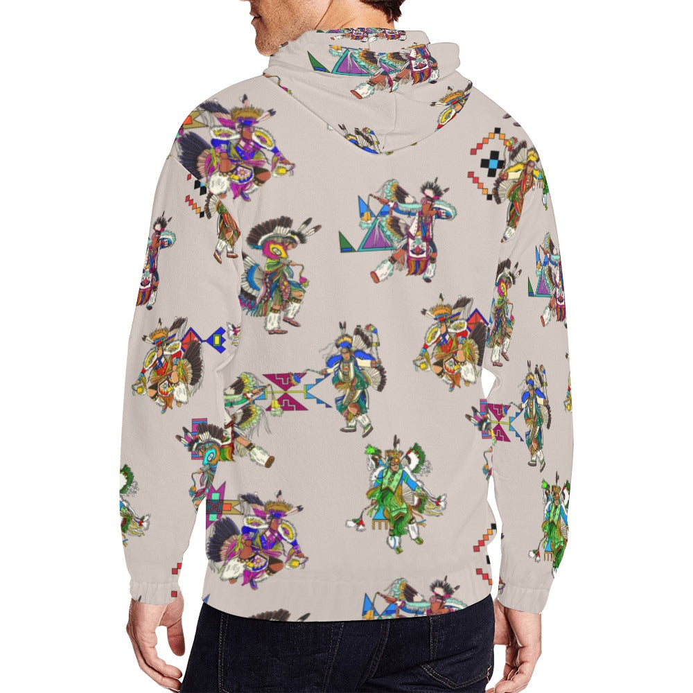 Men's Fancy Dancers Muslin Men's Zipper Hoodie