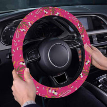 Load image into Gallery viewer, Willow Bee Bubblegum Steering Wheel Cover with Elastic Edge
