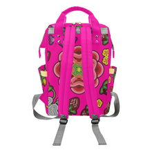 Load image into Gallery viewer, Berry Pop Blush Multi-Function Diaper Backpack/Diaper Bag
