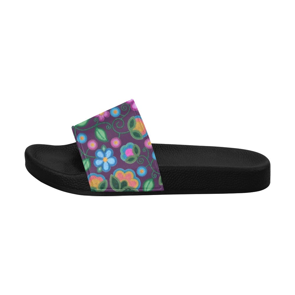 Turquoise Sunbeam Violet Slide Sandals