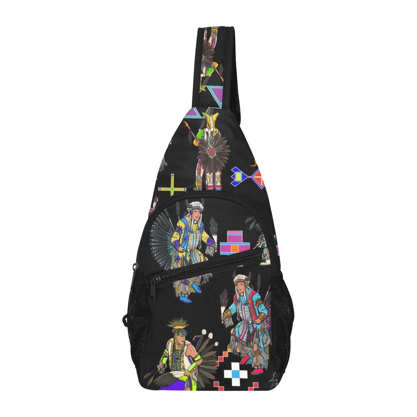 Men's Tradish Dancers Black Chest Bag