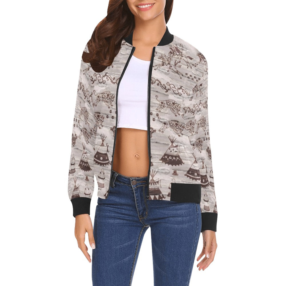 Heart of The Forest Bomber Jacket for Women
