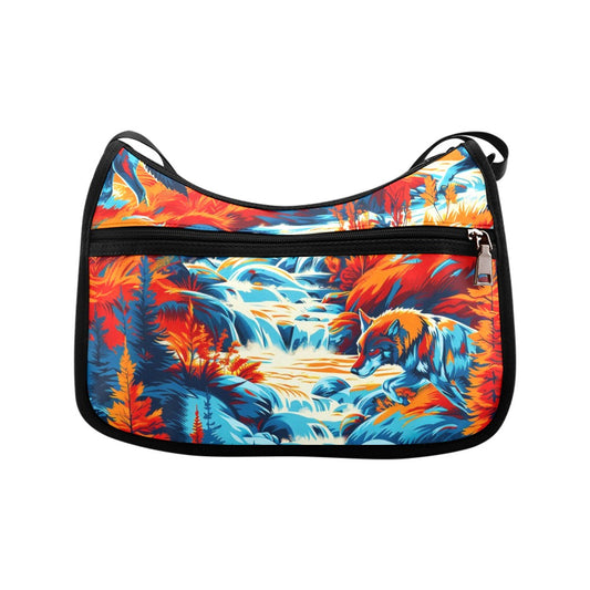 Hunting Wolves Crossbody Bag
