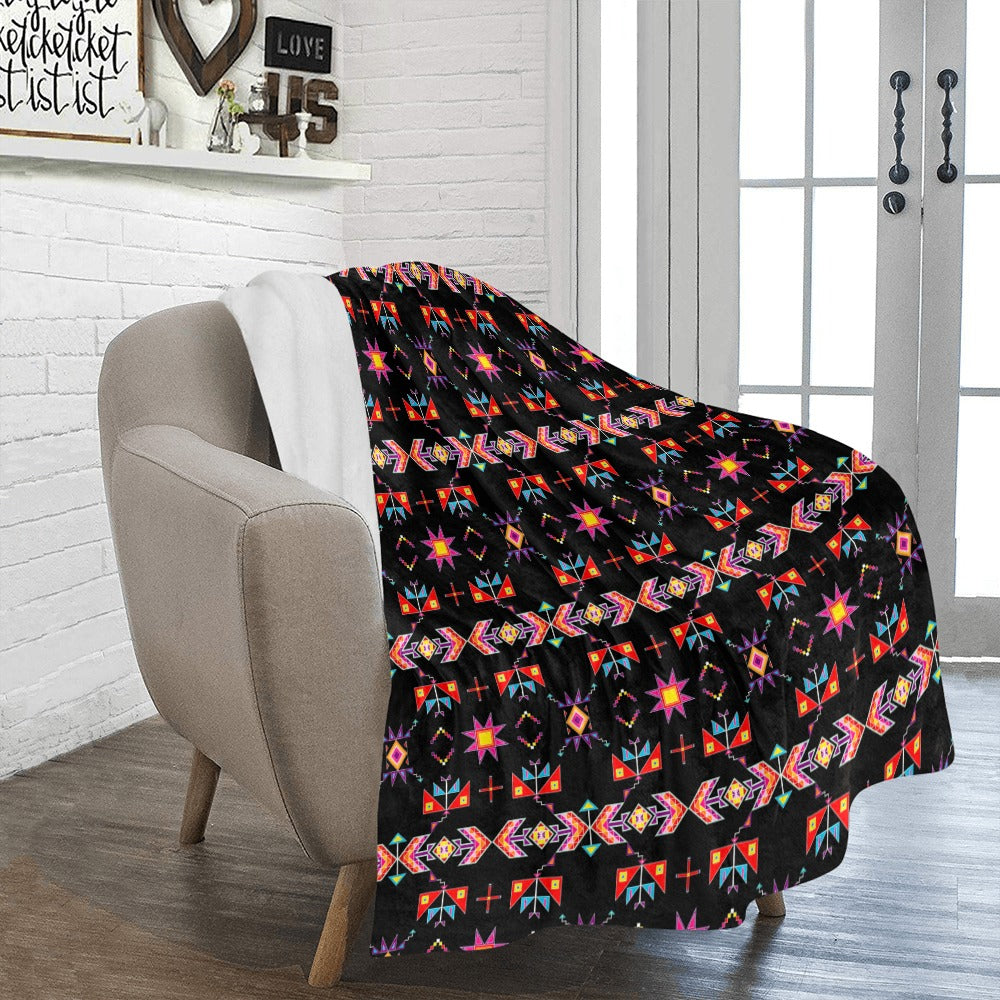 Scattered Generations Black Ultra-Soft Micro Fleece Blanket 50"x60"