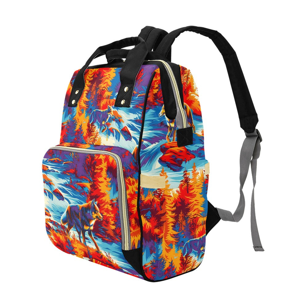 Hunting Wolves II Diaper Bag