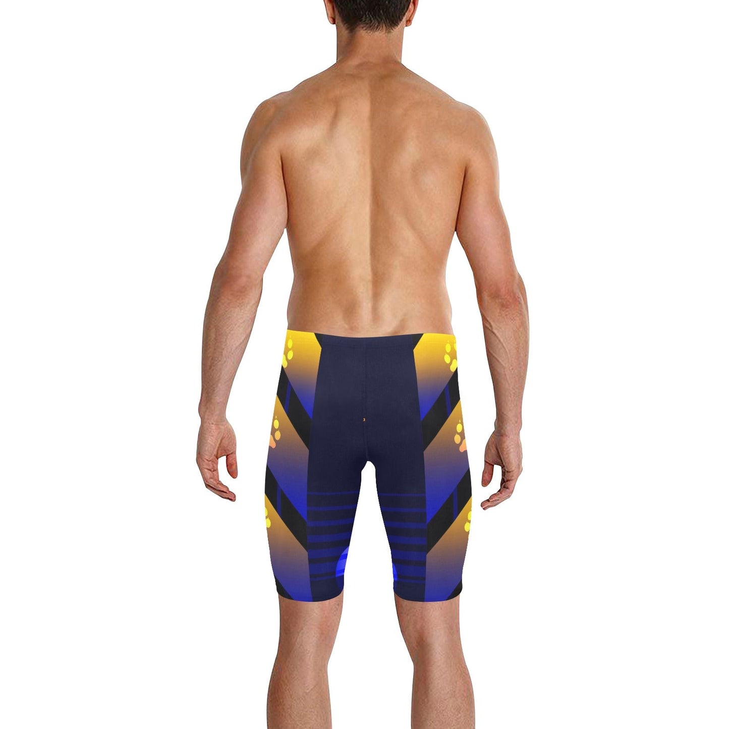 Wolf Star Men's Knee Length Swimming Trunks