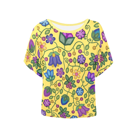Bloom Uplift Yellow Batwing Blouse