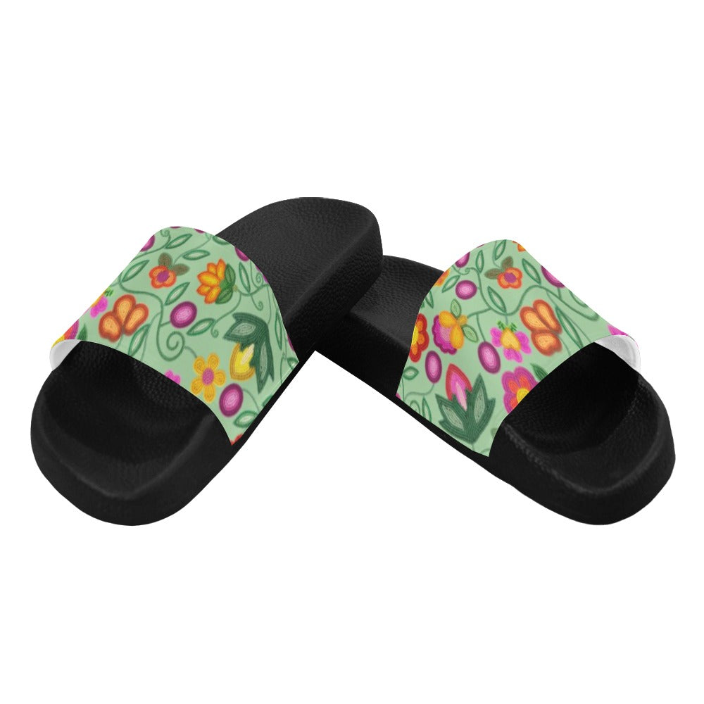 Boreal Bounty Green Slide Sandals