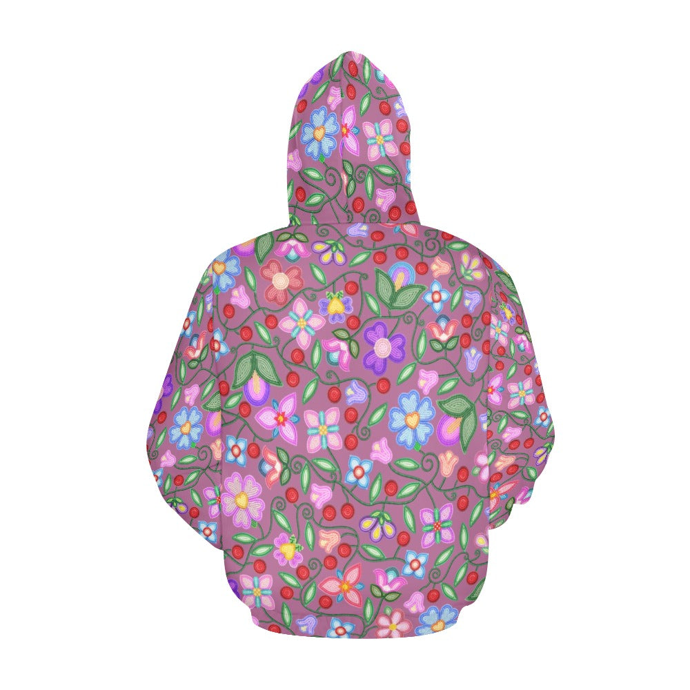 Petal Harmony Dusty Rose Hoodie for Men