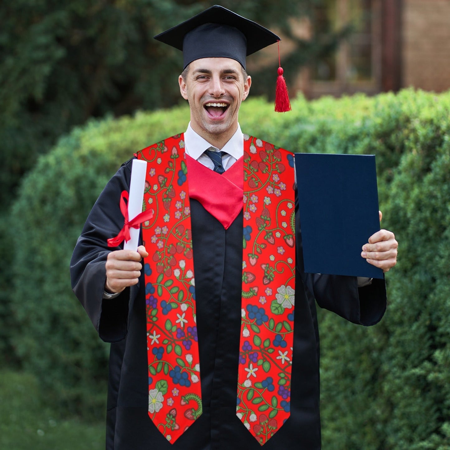 Grandmother Stories Fire Graduation Stole