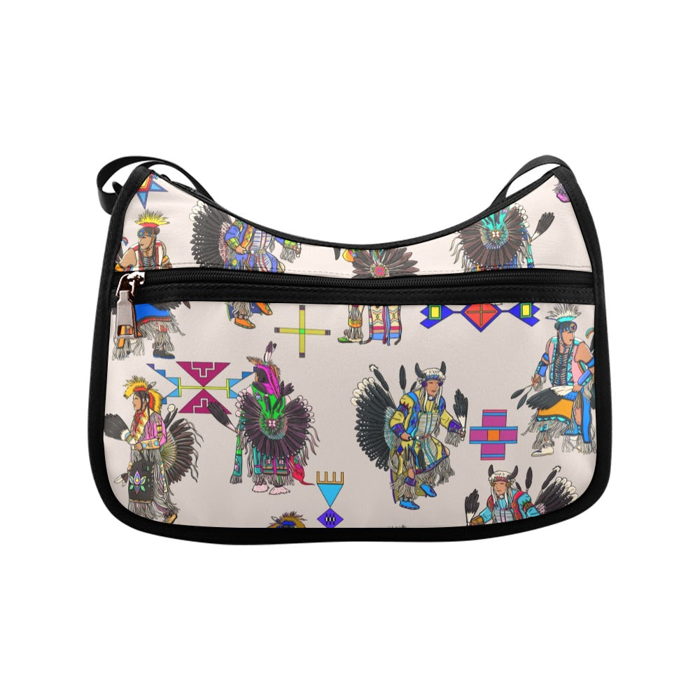 Men's Tradish Dancers Muslin White Crossbody Bag