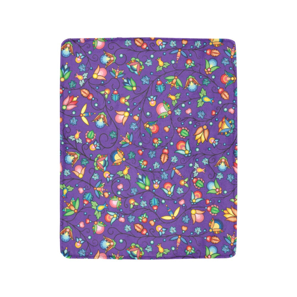 Prairie Plains Spirit Midnight Purple Ultra-Soft Micro Fleece Blanket 40"x50"