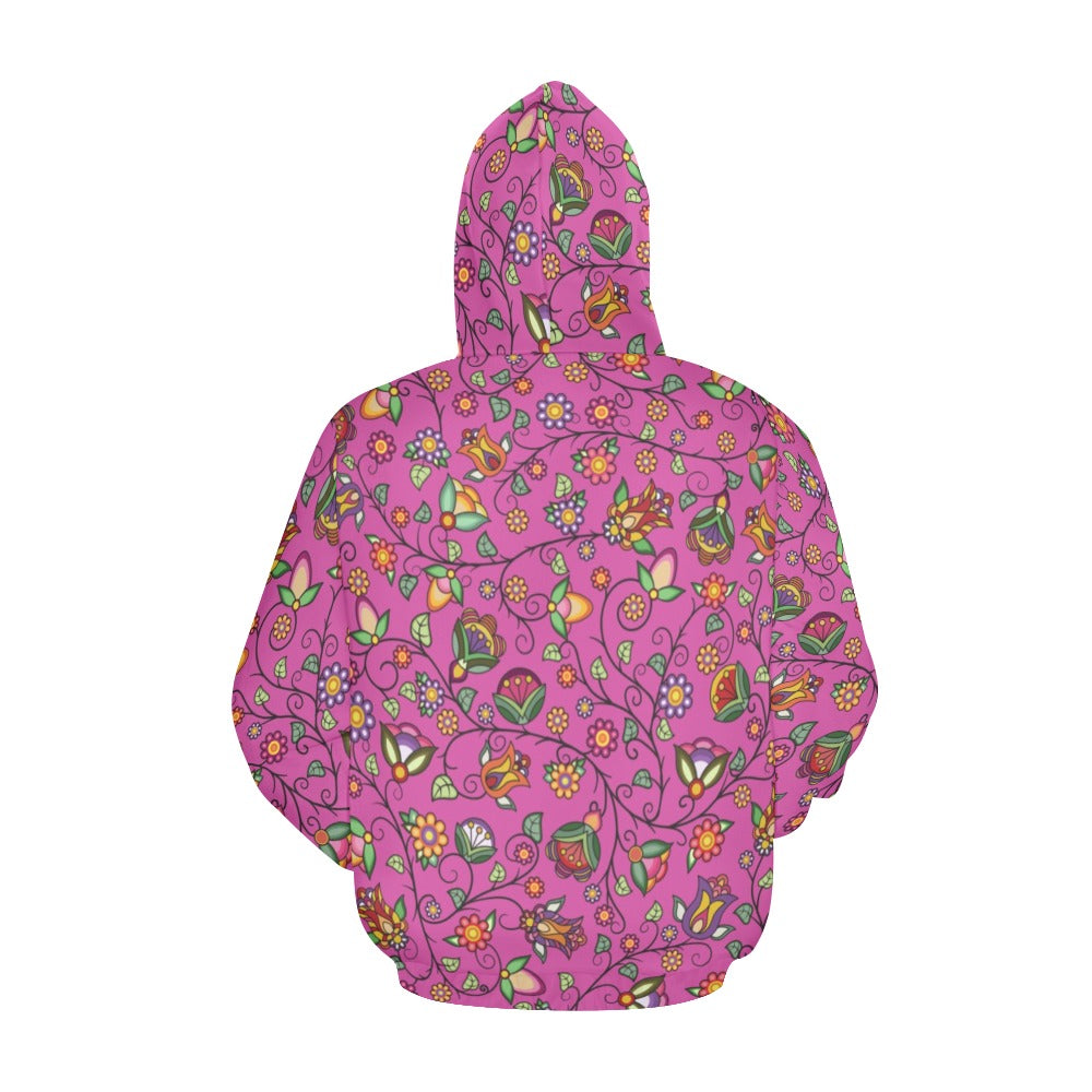 Heartbeat Petals Pink Hoodie for Men