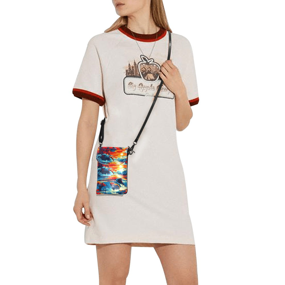 Fishing Bears 2 Small Cell Phone Purse