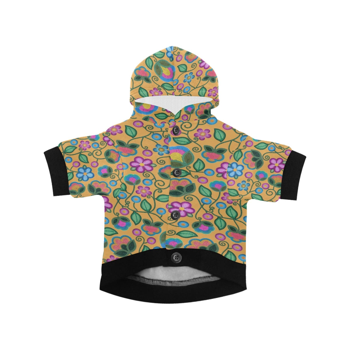 Turquoise Sunbeam Yellow Pet Hoodie