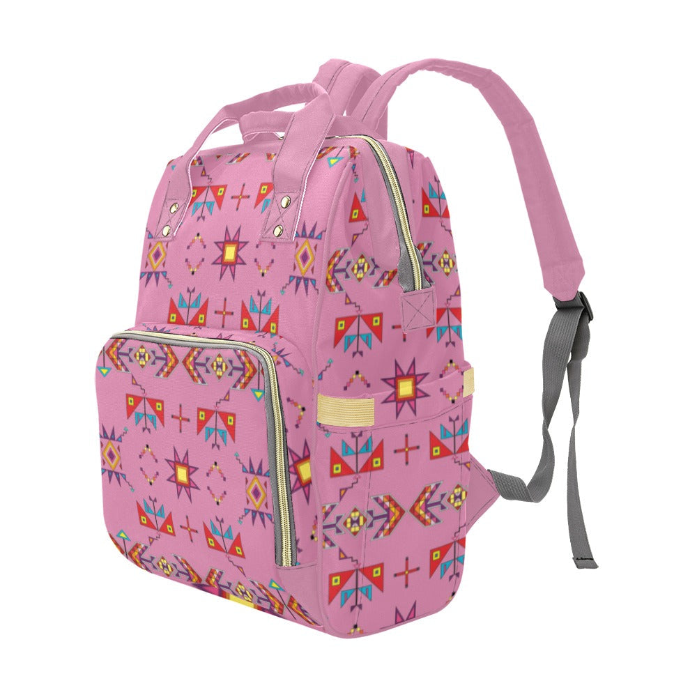 Scattered Generations Pink Multi-Function Diaper Backpack