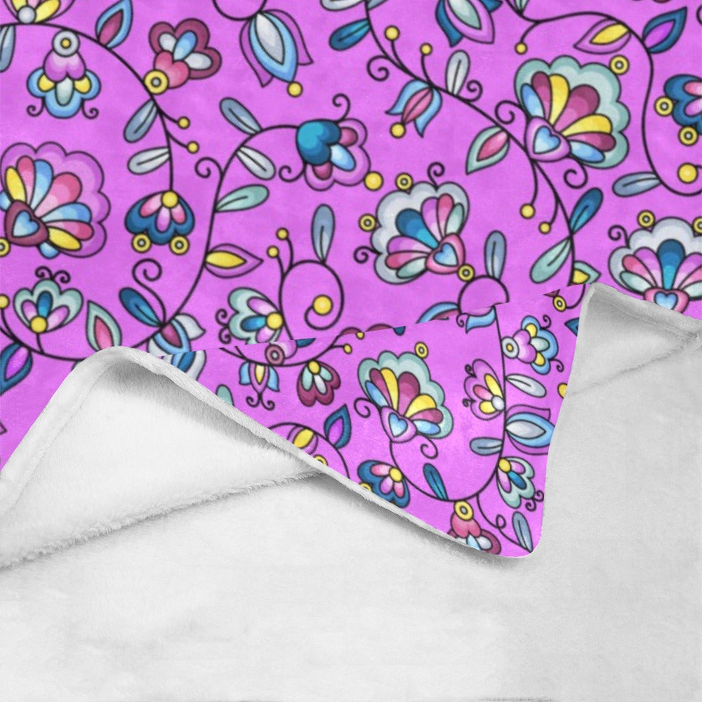 Autumn Bundle Blessing Purple X-Large Micro Fleece Blanket