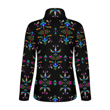 Load image into Gallery viewer, Dakota Damask Black Long Sleeve Yoga Shirt
