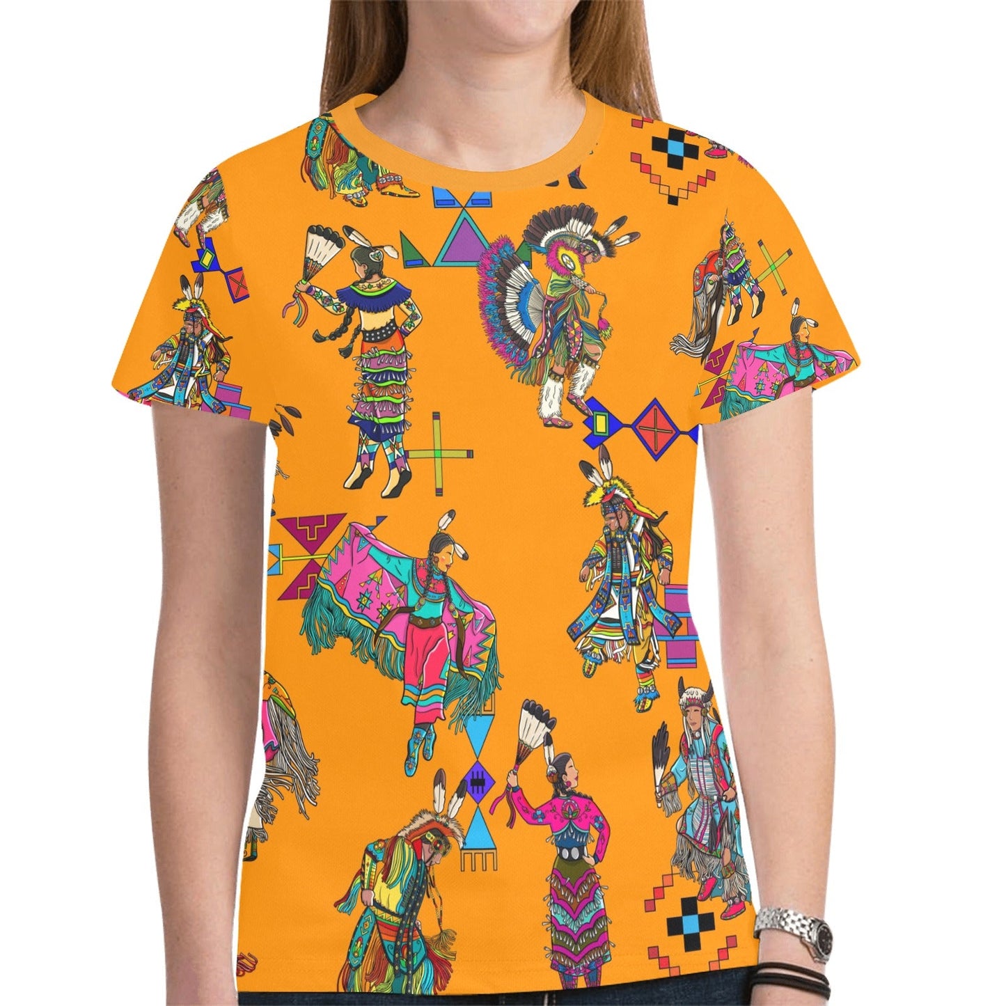 Grand Entry Dancers Orange Tee
