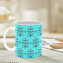 Load image into Gallery viewer, Dakota Damask Turquoise Mug
