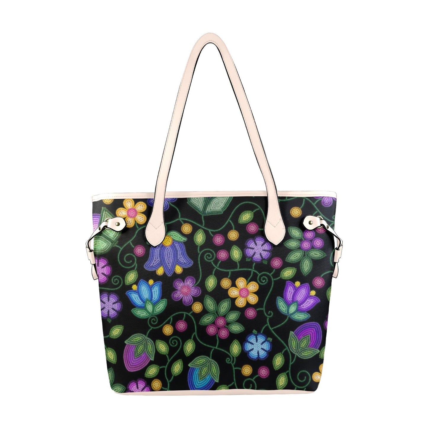 Bloom Uplift Black Clover Canvas Tote