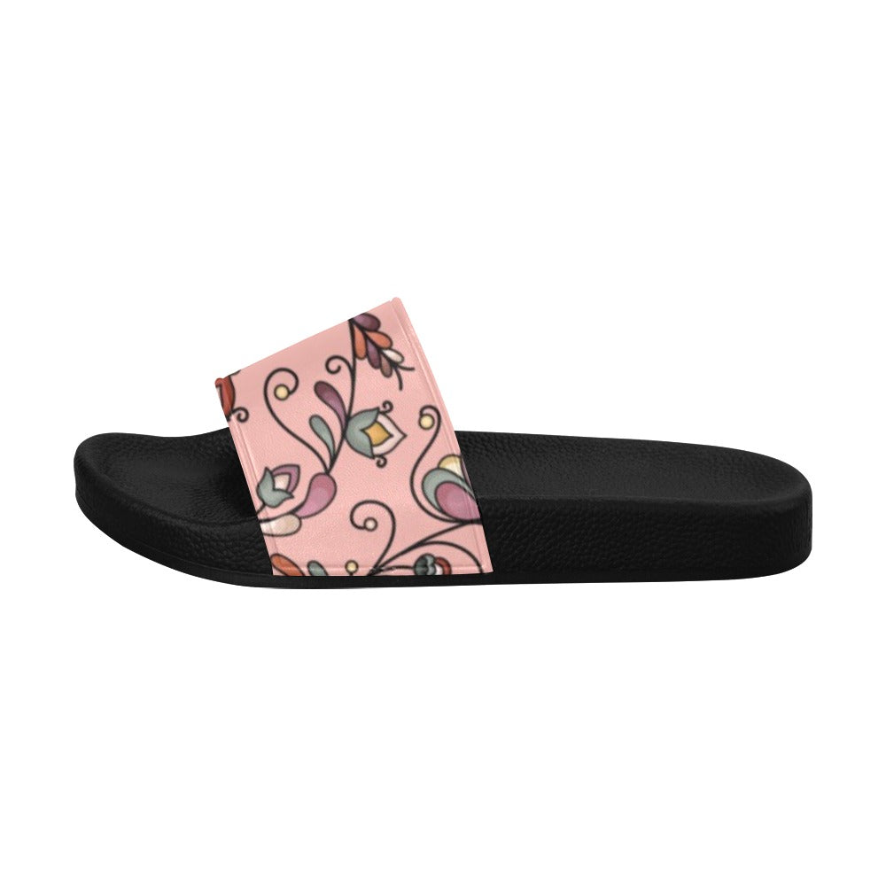 Burnt Sky Petals Peach Men's Slide Sandals