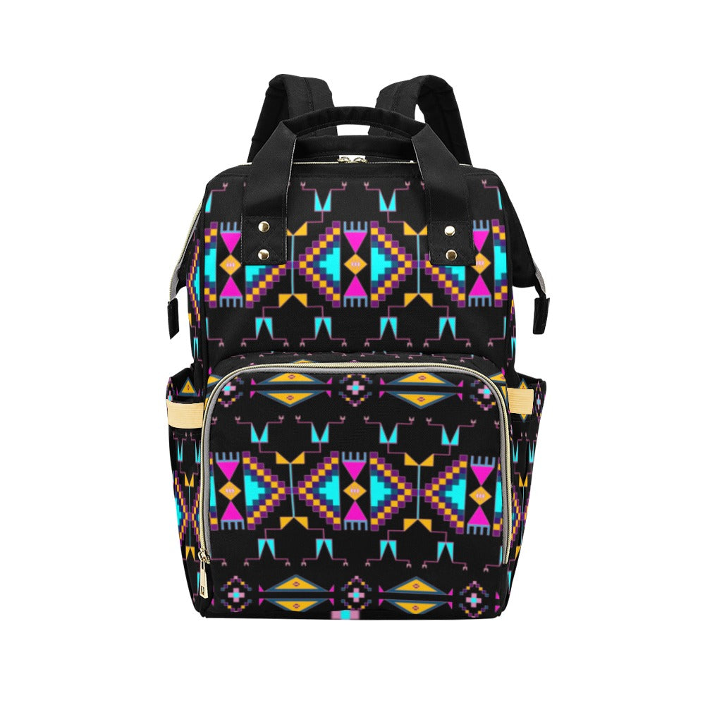 Rite of Passage Black Multi-Function Diaper Backpack