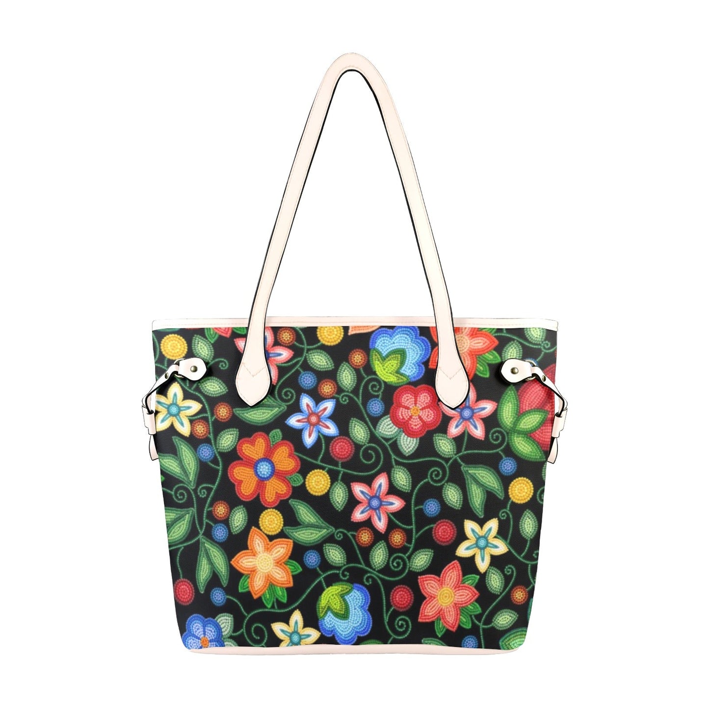 Morning Harmony Black Clover Canvas Tote