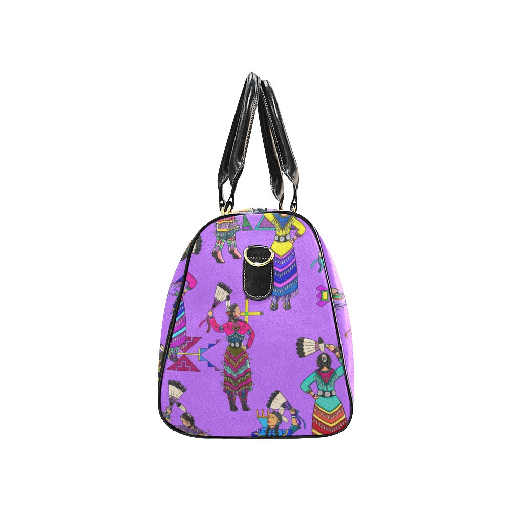 Women's Jingle Dancers Purple Large Travel Bag
