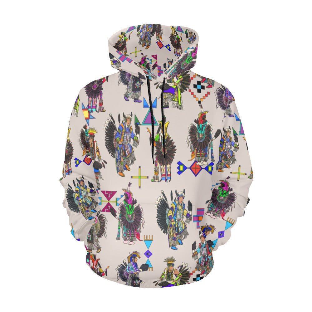 Men's Tradish Dancers Muslin White Hoodie for Men