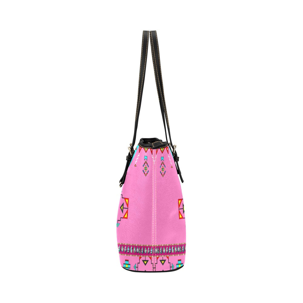 Sentinel of the Plains Pink Leather Tote