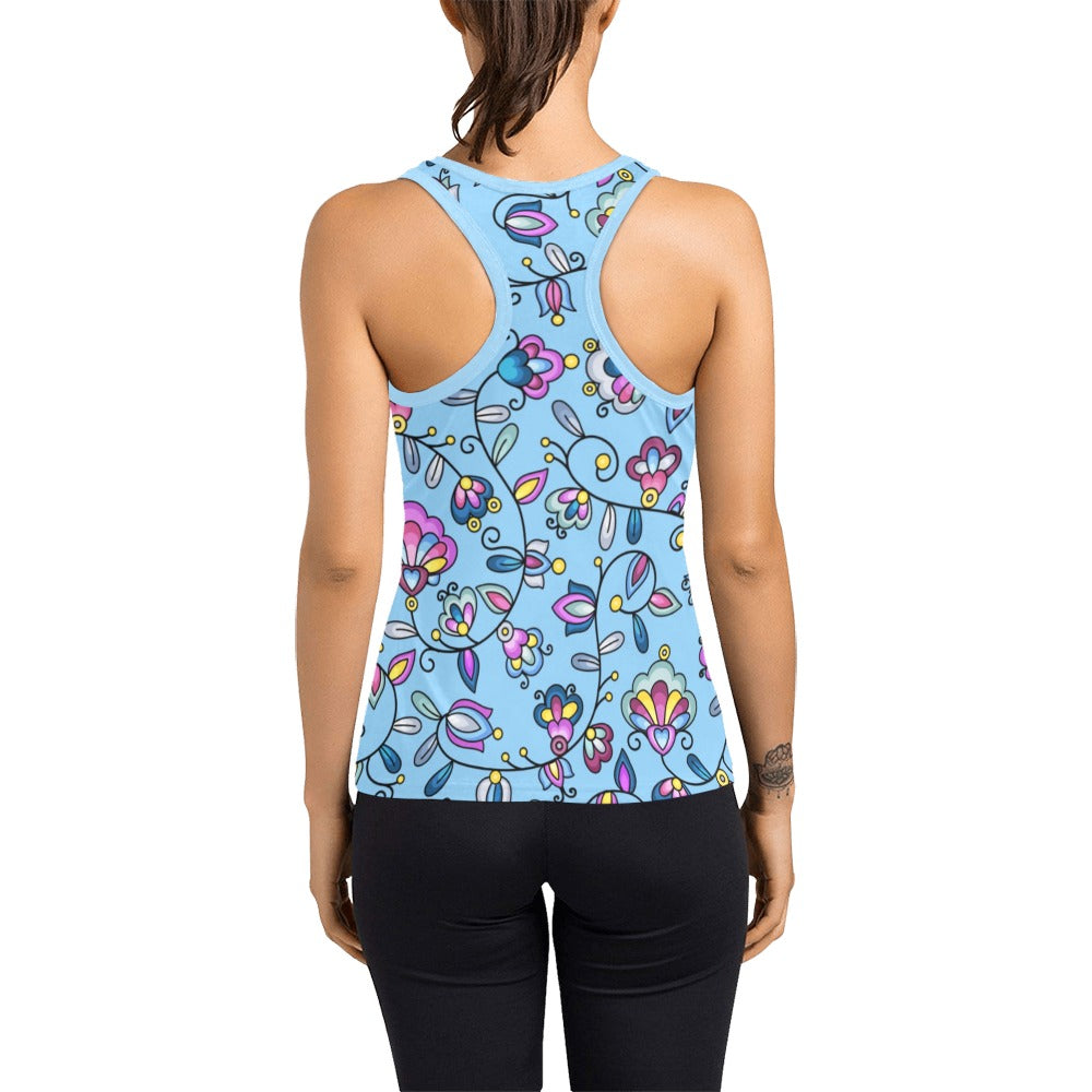 Autumn Bundle Blessing Blue Women's Racerback Tank Top