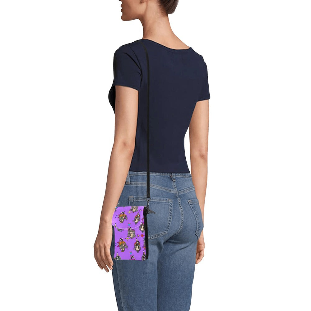 Women's Tradish Dancers Purple Small Cell Phone Purse