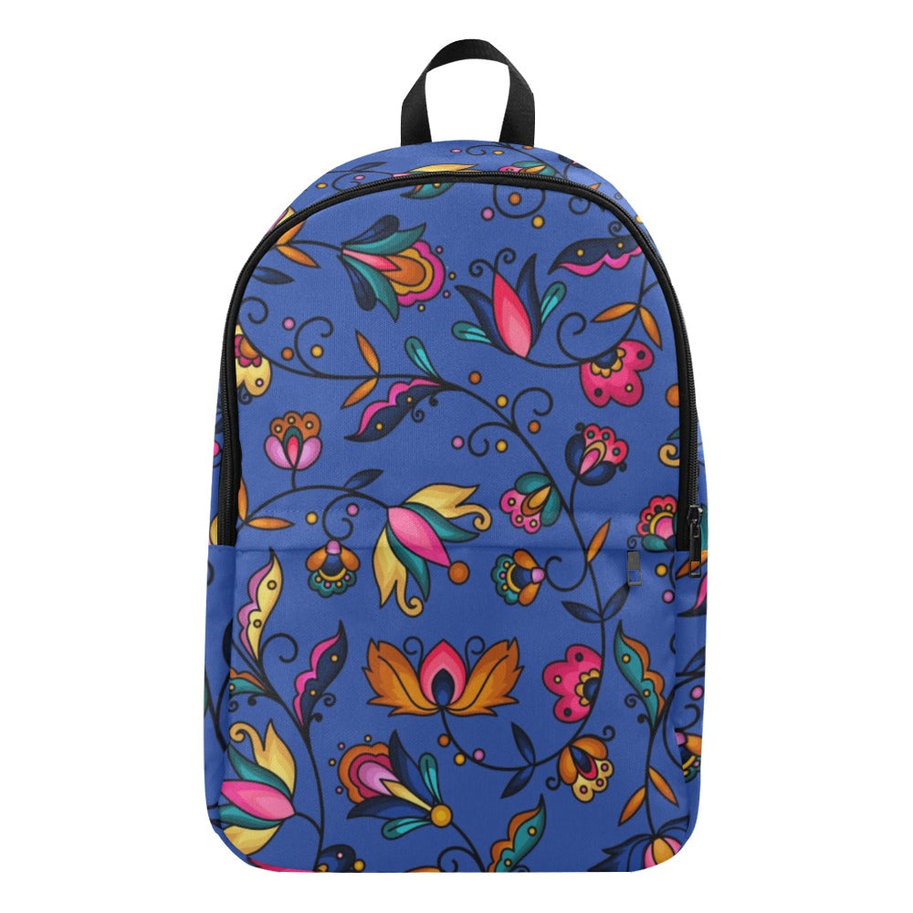 Copper Prairie Petals Blue Backpack