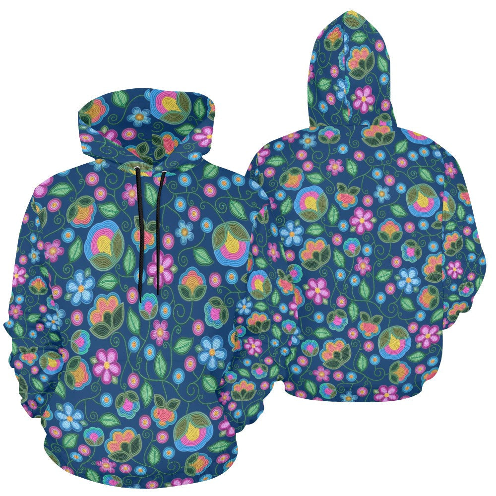Turquoise Sunbeam Blue Hoodie for Women