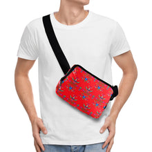 Load image into Gallery viewer, Dakota Damask Red Belt Bag
